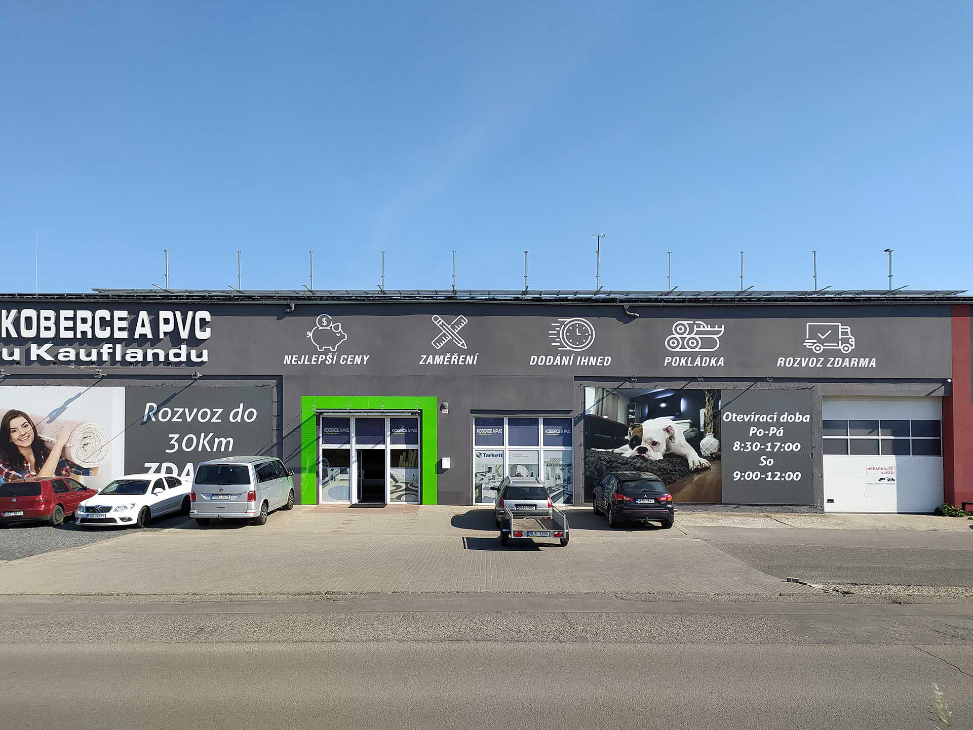 Koberce a PVC u Kauflandu Česká Lípa Podlahové krytiny linolea